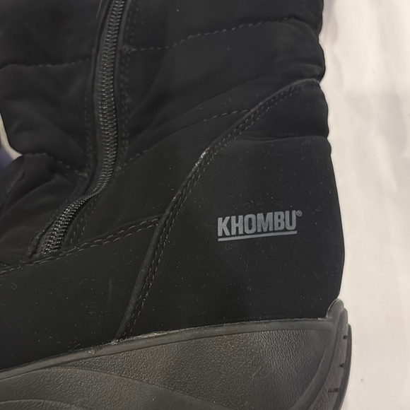 Khombu Women's Black Winter Boots - Picture 2 of 10